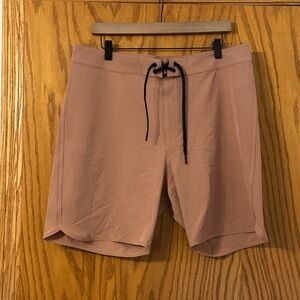 Men's All Time Scallop Solid Dusty Pink Swim/Board Shorts - NWOT - Size 35